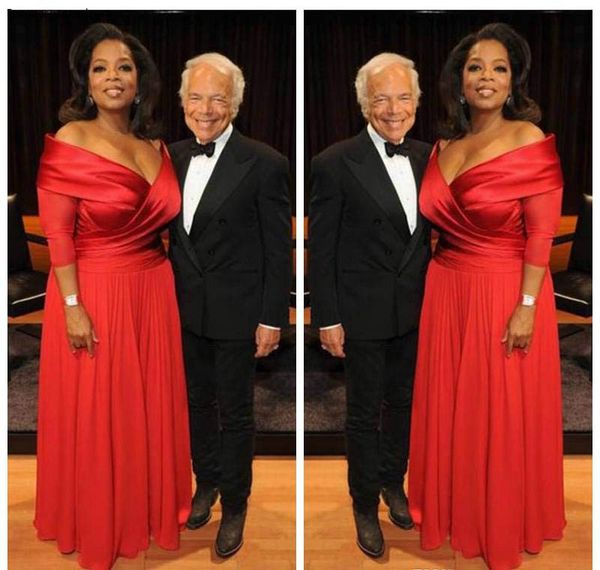 elegant oprah winfrey new red off the shoulder evening dress long chiffon formal holiday wear party gown custom made plus size, Black
elegant oprah winfrey new red off the shoulder evening dress long chiffon formal holiday wear party gown custom made plus size, Black