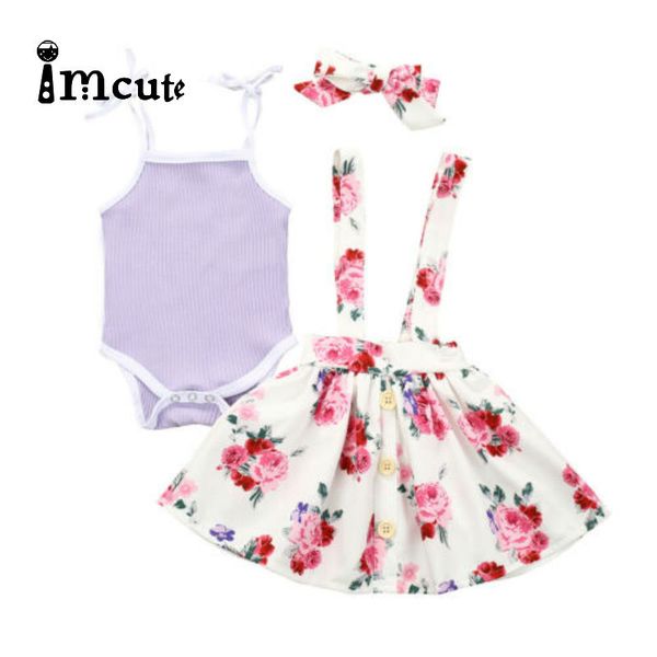 imcute 0-24m baby summer clothing infant newborn baby girl ruffled bodysuit floral overalls suit skirts headband 3pcs set, White
imcute 0-24m baby summer clothing infant newborn baby girl ruffled bodysuit floral overalls suit skirts headband 3pcs set, White