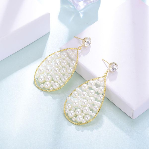 women 1 pair water drop pearl earrings fashion jewelry gold color intimate pearl dangler gorgeous big earrings brincos wholesale, Silver
women 1 pair water drop pearl earrings fashion jewelry gold color intimate pearl dangler gorgeous big earrings brincos wholesale, Silver
