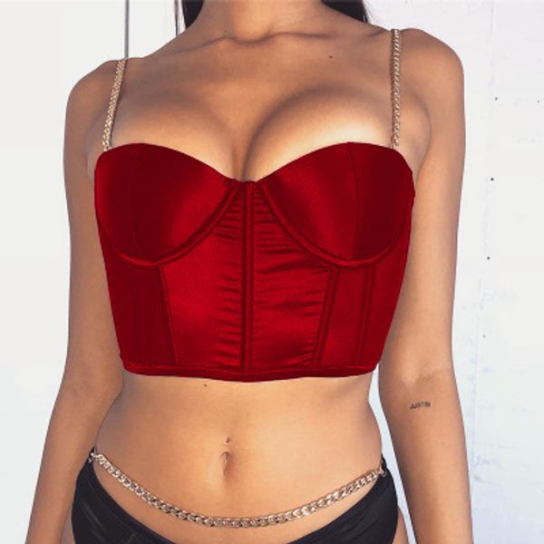 women sling vest camis sell female slim v-neck chain sashes summer solid clothing, White
women sling vest camis sell female slim v-neck chain sashes summer solid clothing, White