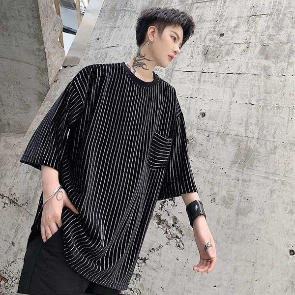 мужчины лето с коротким рукавом алмазные полосатый футболка мужской punk gothic streetwear hip hop сыпучие повседневный tshirt черный тис, White;black
мужчины лето с коротким рукавом алмазные полосатый футболка мужской punk gothic streetwear hip hop сыпучие повседневный tshirt черный тис, White;black