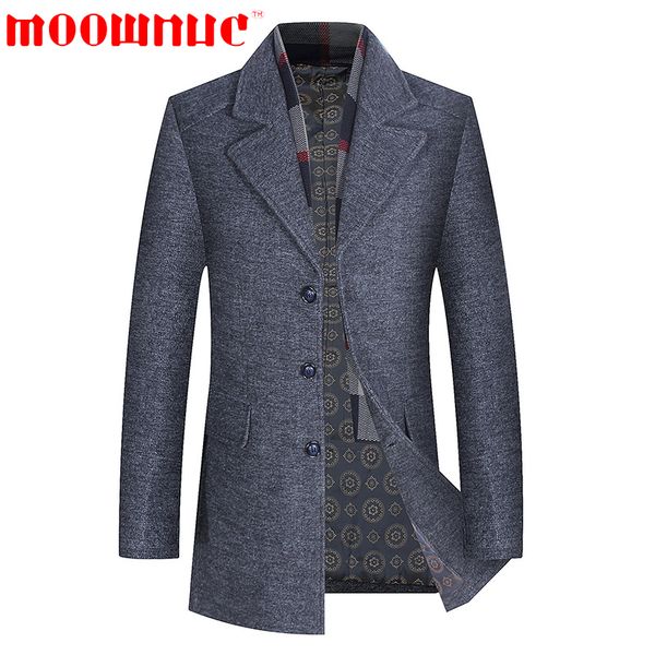woolen overcoat men high grade scarf lapel slim casual trench coats business wool overcoat fashion medium length brand moownuc, Black
woolen overcoat men high grade scarf lapel slim casual trench coats business wool overcoat fashion medium length brand moownuc, Black