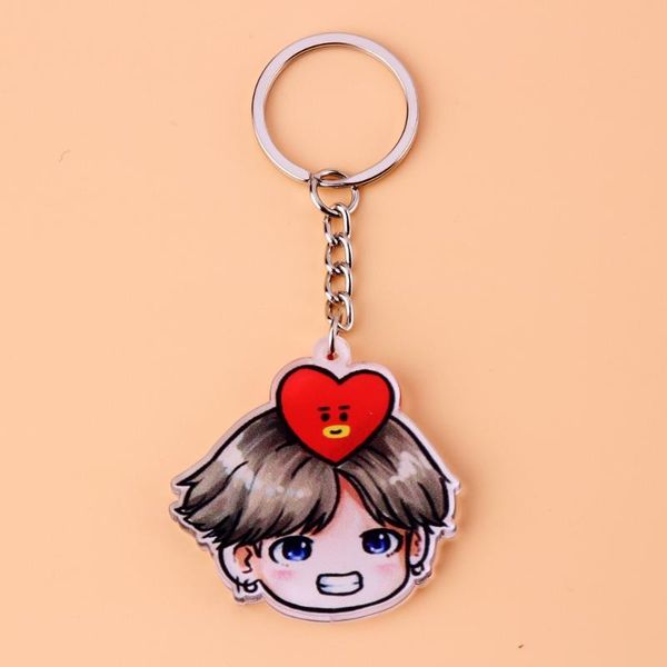 acrylic anime cute keychain love yourself porte clef key chain, Silver
acrylic anime cute keychain love yourself porte clef key chain, Silver