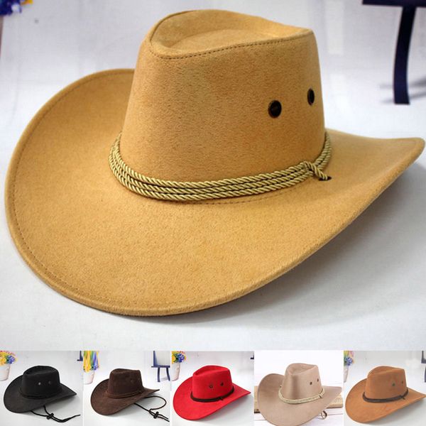 western cowboy hat men riding cap fashion accessory wide brimmed crushable crimping gift k-best, Blue;gray
western cowboy hat men riding cap fashion accessory wide brimmed crushable crimping gift k-best, Blue;gray