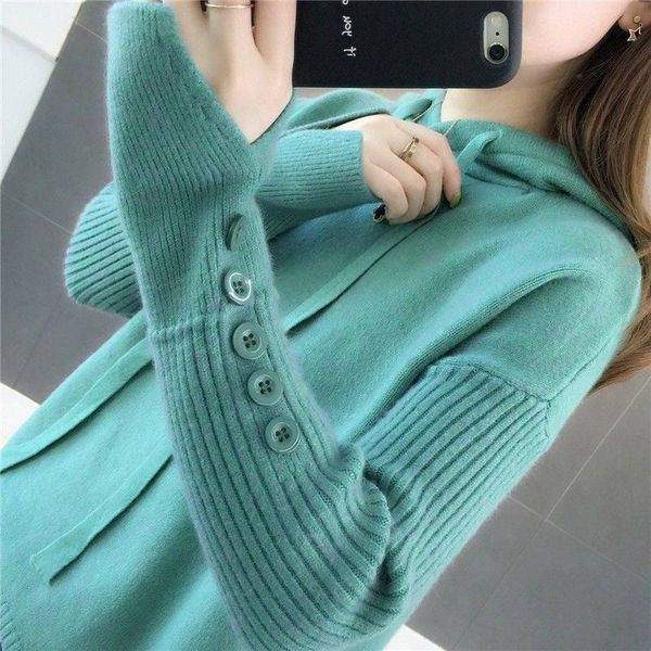 2019 new autumn winter women fashion loose hooded drawstring knitted pullovers sweater female korean casual knitwear x33, White;black
2019 new autumn winter women fashion loose hooded drawstring knitted pullovers sweater female korean casual knitwear x33, White;black