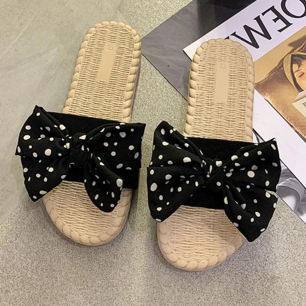 women bow summer sandals slipper indoor outdoor flip-flops beach shoes new fashion female casual flower beach slipper, Black
women bow summer sandals slipper indoor outdoor flip-flops beach shoes new fashion female casual flower beach slipper, Black