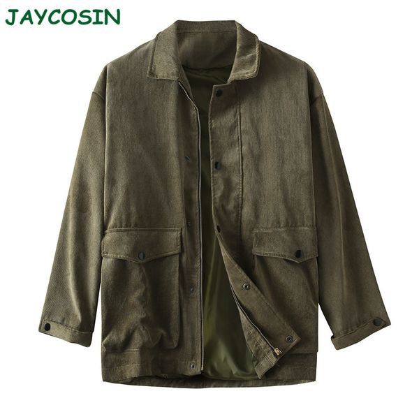jaycosin winter jacket men 2019 solid color jackets coats fashion casual corduroy long sleeve blouse shirt pockets coat men 1114, Black
jaycosin winter jacket men 2019 solid color jackets coats fashion casual corduroy long sleeve blouse shirt pockets coat men 1114, Black