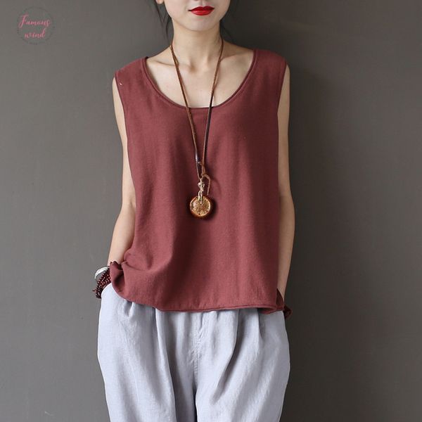 12 colors tank 2020 new summer cotton women vest knitted solid color o neck washed female loose, White
12 colors tank 2020 new summer cotton women vest knitted solid color o neck washed female loose, White