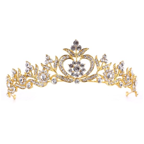 bridal wedding crown jewelry rhinestone jewelry headdress tiara-w128, Golden;white
bridal wedding crown jewelry rhinestone jewelry headdress tiara-w128, Golden;white