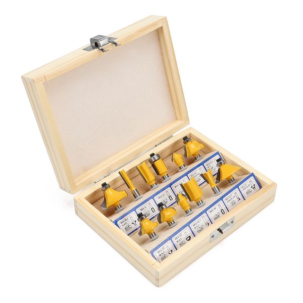 12pcs router bit milling cutter woodworking tool for electric hand trimmer
12pcs router bit milling cutter woodworking tool for electric hand trimmer