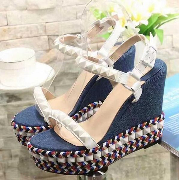 summer sandals colorful heels platform wedge shoes women white spikes gladiator sandals women red bottom high heels sandales fashion, Black
summer sandals colorful heels platform wedge shoes women white spikes gladiator sandals women red bottom high heels sandales fashion, Black