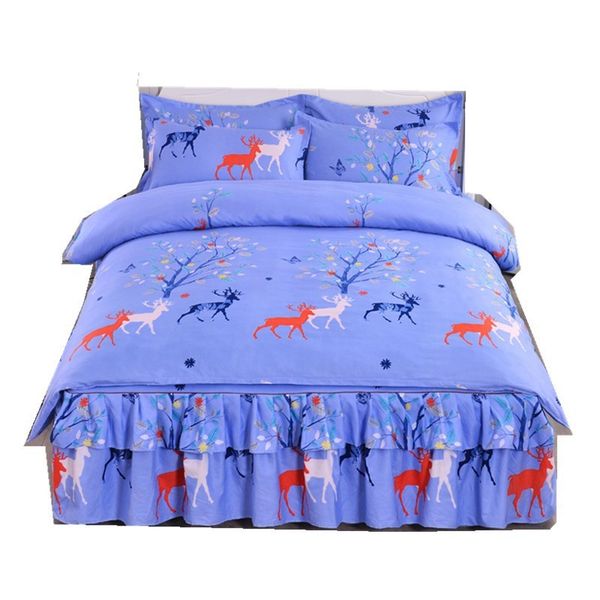 22 kinds sanding bed skirt + duvet cover +pillow cases 4 pcs bedding set for 1.5m 1.8m 2.0m bed twin king size blue deer
22 kinds sanding bed skirt + duvet cover +pillow cases 4 pcs bedding set for 1.5m 1.8m 2.0m bed twin king size blue deer