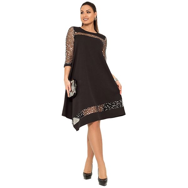 Sequins Dress Large Size Women Shiny Dress Black Sequined Summer Sundress Big Size Dresses Mesh Women Clothing
Sequins Dress Large Size Women Shiny Dress Black Sequined Summer Sundress Big Size Dresses Mesh Women Clothing