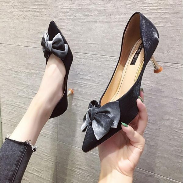 high heels high heel shoes pump shoes women woman 2020 new spring bow pointed toe women fashion wild pumps d31, Black
high heels high heel shoes pump shoes women woman 2020 new spring bow pointed toe women fashion wild pumps d31, Black