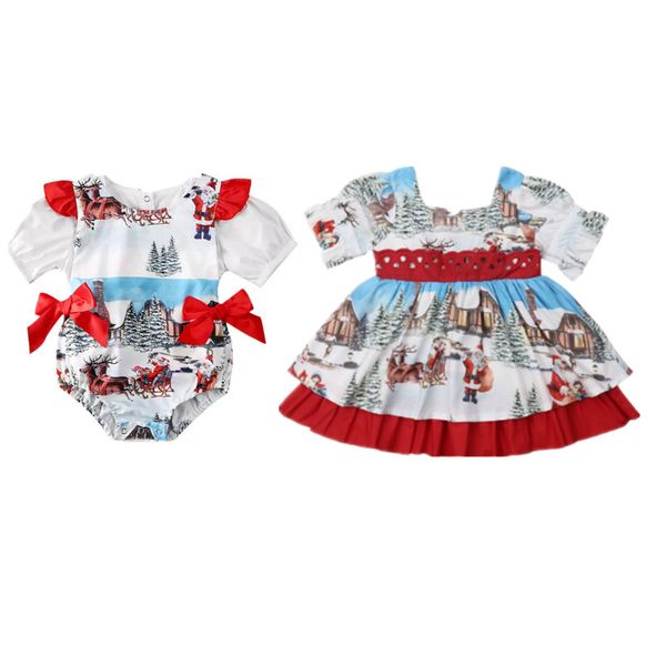 sister matching clothes dress newborn baby girl christmas clothes xmas party short sleeve bodysuit jumpsuit outfits, Blue
sister matching clothes dress newborn baby girl christmas clothes xmas party short sleeve bodysuit jumpsuit outfits, Blue