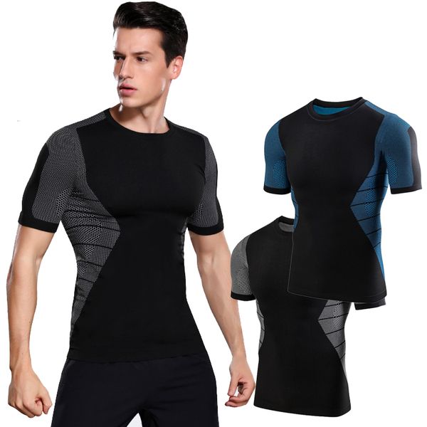 men shirt homme running men quick dry t-shirts running slim fit tees sport 's fitness gym t shirts muscle tee, Black;blue
men shirt homme running men quick dry t-shirts running slim fit tees sport 's fitness gym t shirts muscle tee, Black;blue