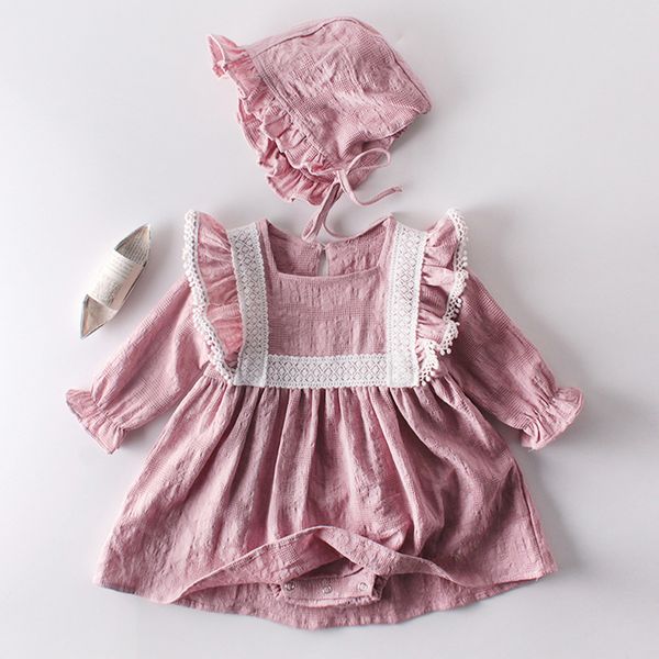 girls romper dress with hat round neck cotton long sleeve spring 2021 comfortable fabric lace baby girl dresses 19121101, Red;yellow
girls romper dress with hat round neck cotton long sleeve spring 2021 comfortable fabric lace baby girl dresses 19121101, Red;yellow
