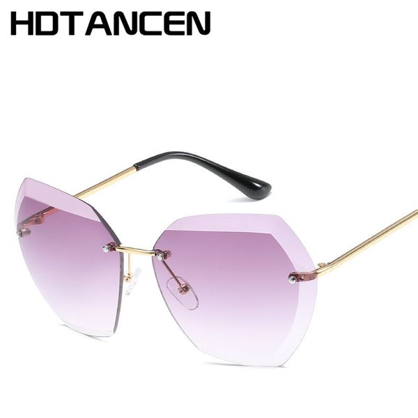 new women rimless sunglasses classic brand gradient sun glasses for women vintage round gafas oculos, White;black
new women rimless sunglasses classic brand gradient sun glasses for women vintage round gafas oculos, White;black