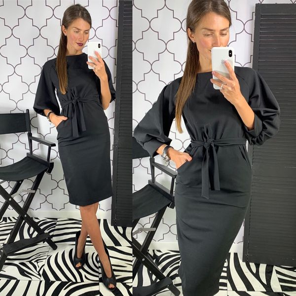 Februaryfrost 2020 Women Vintage Lantern Sleeve Sashes Bodycon Party Dress Slim O Neck High Waist Long Sleeve Sheath Casual Club Dress
Februaryfrost 2020 Women Vintage Lantern Sleeve Sashes Bodycon Party Dress Slim O Neck High Waist Long Sleeve Sheath Casual Club Dress