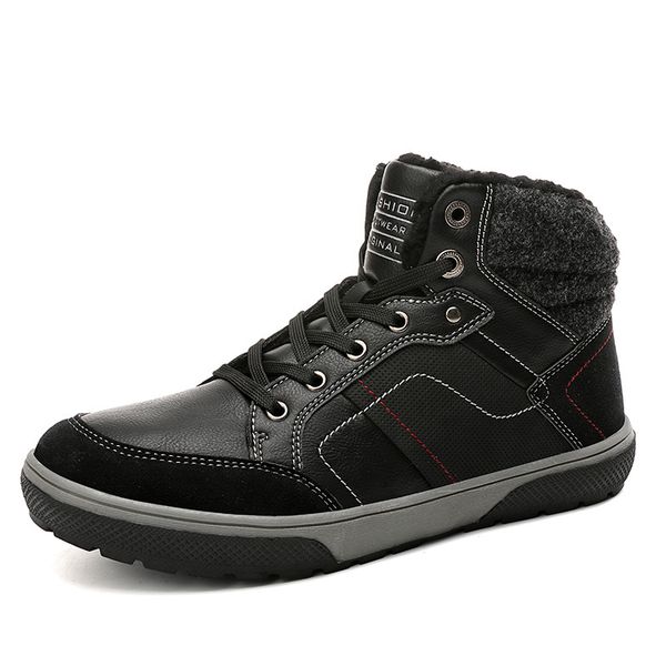22019 outdoor men leather men's boots outdoor working boots fur warm ankle winter waterproof men snow big size 39-45, Black
22019 outdoor men leather men's boots outdoor working boots fur warm ankle winter waterproof men snow big size 39-45, Black