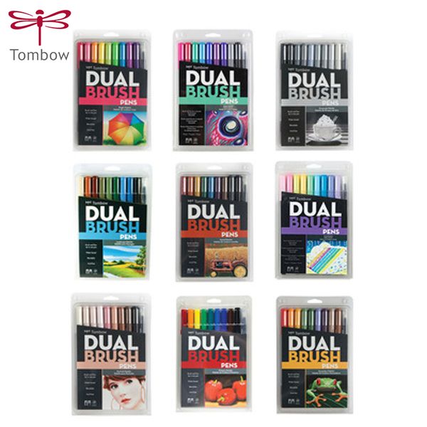 tombow double head markers ab-t 10pcs/set calligraphy pen color pen soft brush drawing nomination art supplies
tombow double head markers ab-t 10pcs/set calligraphy pen color pen soft brush drawing nomination art supplies