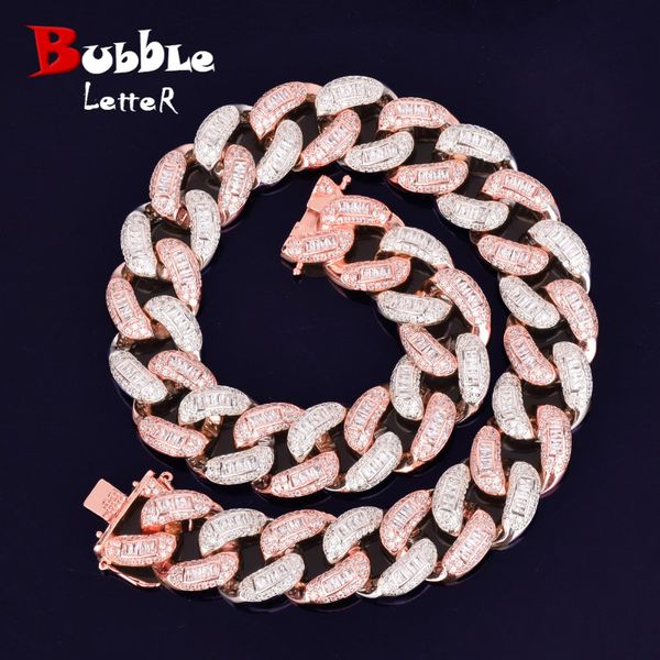 22mm baguette zircon miami cuban link colorful necklace choker iced out men's hip hop street rock jewelry gold silver chain 16
22mm baguette zircon miami cuban link colorful necklace choker iced out men's hip hop street rock jewelry gold silver chain 16