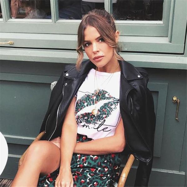 lips printed women summer tshirt designer short sleeve pullover fashion casual womens tees sweet girls new apparel, White
lips printed women summer tshirt designer short sleeve pullover fashion casual womens tees sweet girls new apparel, White