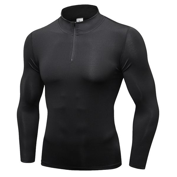 running jerseys quick dry men t shirt long sleeve fitness for male bodybuliding compression shirts slimming half zip stand collar, Black;blue
running jerseys quick dry men t shirt long sleeve fitness for male bodybuliding compression shirts slimming half zip stand collar, Black;blue