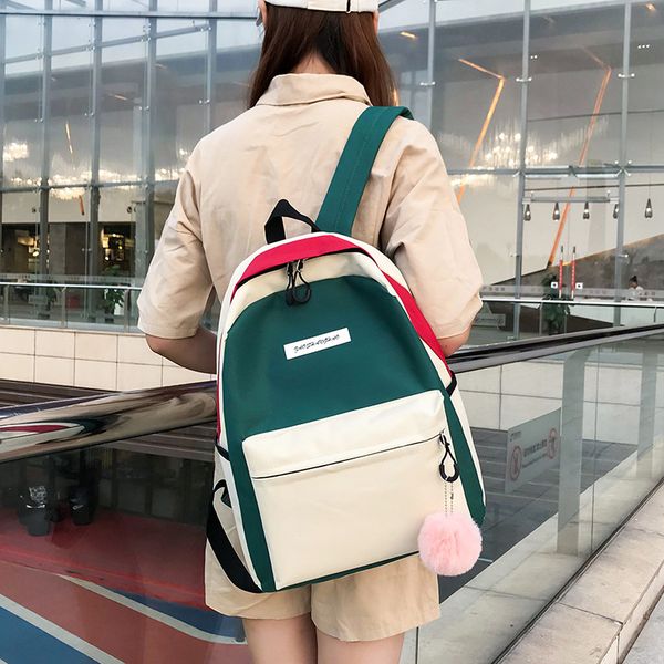 student schoolbag korean edition 2019 new color two-shoulder bag four-piece large capacity canvas bag outdoor travel backpack
student schoolbag korean edition 2019 new color two-shoulder bag four-piece large capacity canvas bag outdoor travel backpack