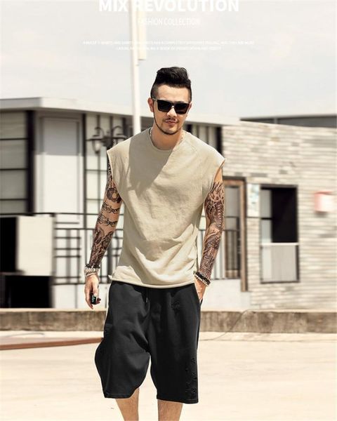 vest mens breathable solid color tank summer running mens sleeveless underwear o neck mens sports, White;black
vest mens breathable solid color tank summer running mens sleeveless underwear o neck mens sports, White;black