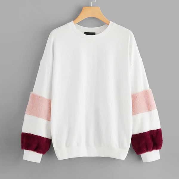 1 pcs women sweatshirt long sleeve round collar fashion for autumn winter 19ing, Black
1 pcs women sweatshirt long sleeve round collar fashion for autumn winter 19ing, Black