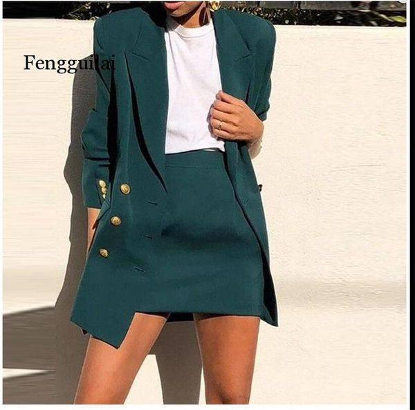 vintage autumn women skirt suit green notched blazer jacket & skirt 2020 office wear women suits female sets, White;black
vintage autumn women skirt suit green notched blazer jacket & skirt 2020 office wear women suits female sets, White;black