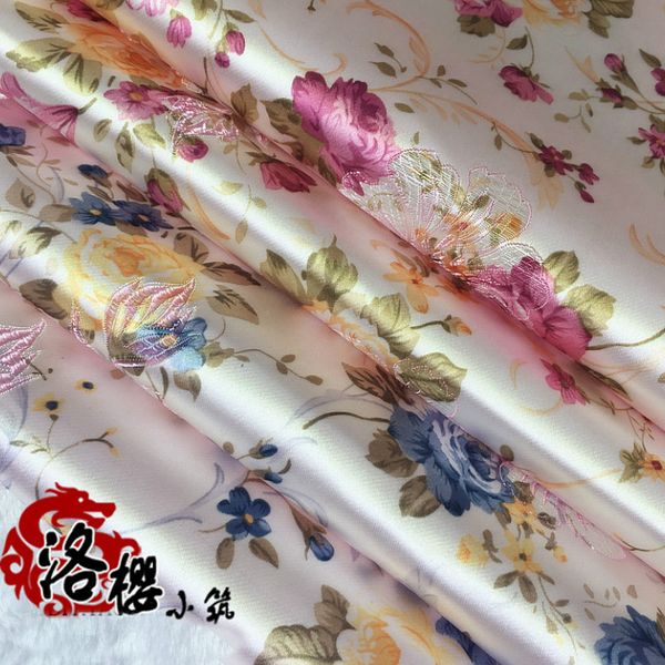 chinese ancient costume dress baby clothes kimono cos silk satin jacquard brocade damask peony fabric wide 29", Black;white
chinese ancient costume dress baby clothes kimono cos silk satin jacquard brocade damask peony fabric wide 29", Black;white