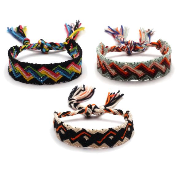 boho style wave shape lace-up cotton cord knoted woven friendship bracelet handmade macrame braid waterproof surf bracelet gift, Golden;silver
boho style wave shape lace-up cotton cord knoted woven friendship bracelet handmade macrame braid waterproof surf bracelet gift, Golden;silver