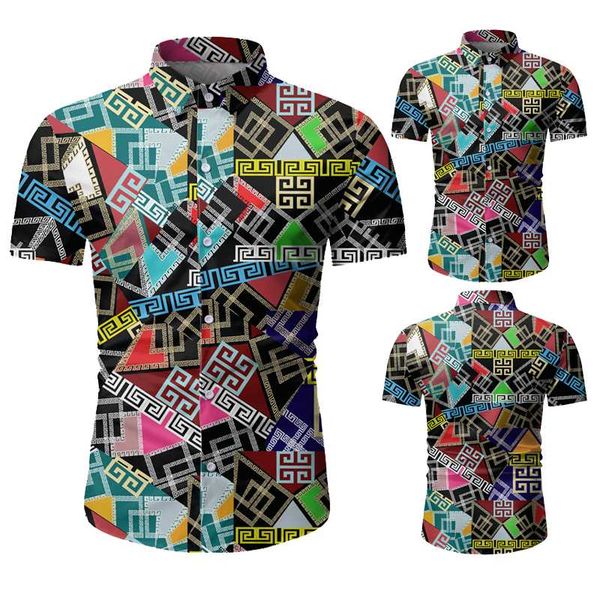 2020 men's new short sleeve shirt fashion casual beach vacation lapel shirt, White;black
2020 men's new short sleeve shirt fashion casual beach vacation lapel shirt, White;black