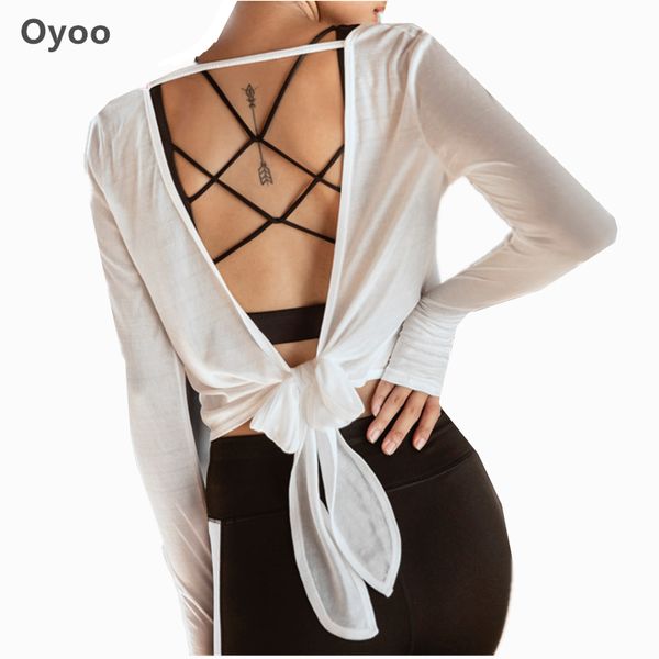 oyoo open back long sleeve workout shirts white backless gym for women cute knotted back athletic yoga with thumb holes sexy, White;red
oyoo open back long sleeve workout shirts white backless gym for women cute knotted back athletic yoga with thumb holes sexy, White;red