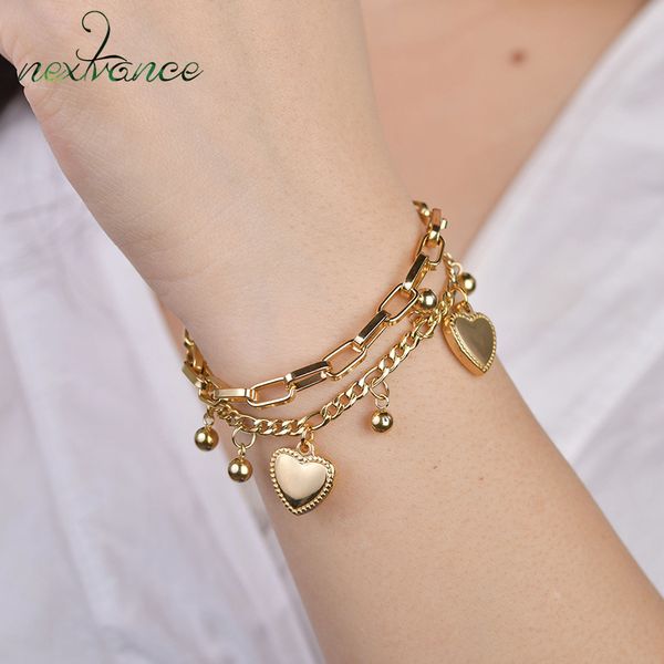 nextvance chain link heart bracelets & bangles simple bracelet stainless steel jewelry for women drop shipping, Black
nextvance chain link heart bracelets & bangles simple bracelet stainless steel jewelry for women drop shipping, Black