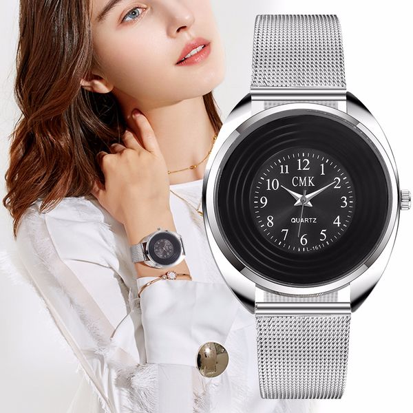 women silver stainless steel arabic numbers analog watch luxury ladies quartz watch for cmk dropshipping clock, Slivery;brown
women silver stainless steel arabic numbers analog watch luxury ladies quartz watch for cmk dropshipping clock, Slivery;brown