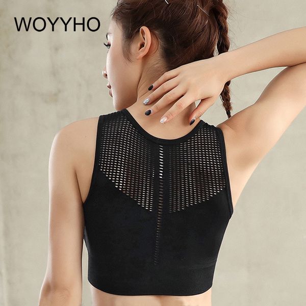 hollow yoga woman seamless sport bra fitness running bra push up sport mesh workout athletic gym vest tank, White;black
hollow yoga woman seamless sport bra fitness running bra push up sport mesh workout athletic gym vest tank, White;black