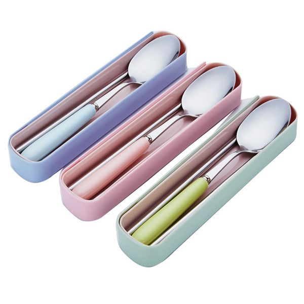 stainless steel chopstick spoon with candy color ceramic handle portable cutlery set outdoor tableware dinnerware sets
stainless steel chopstick spoon with candy color ceramic handle portable cutlery set outdoor tableware dinnerware sets