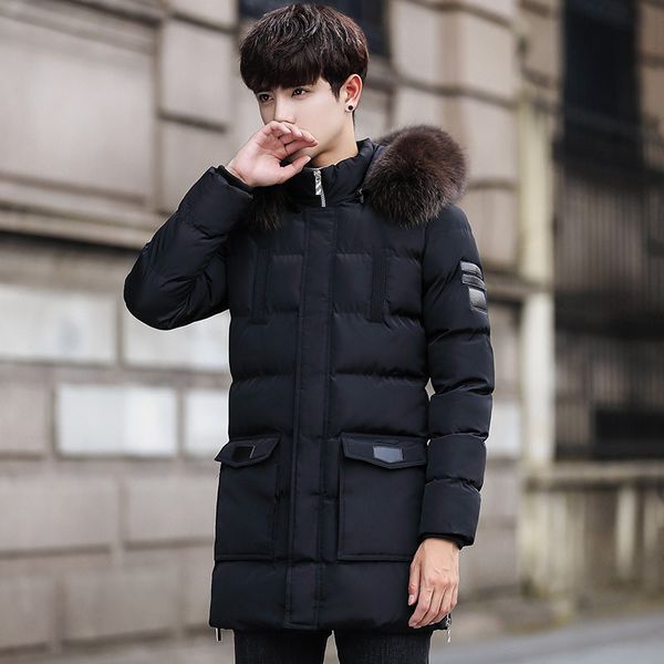 winter plus velvet thick warm hoodie men's mid-length trench coat teenager-style coat cotton-padded, Black
winter plus velvet thick warm hoodie men's mid-length trench coat teenager-style coat cotton-padded, Black