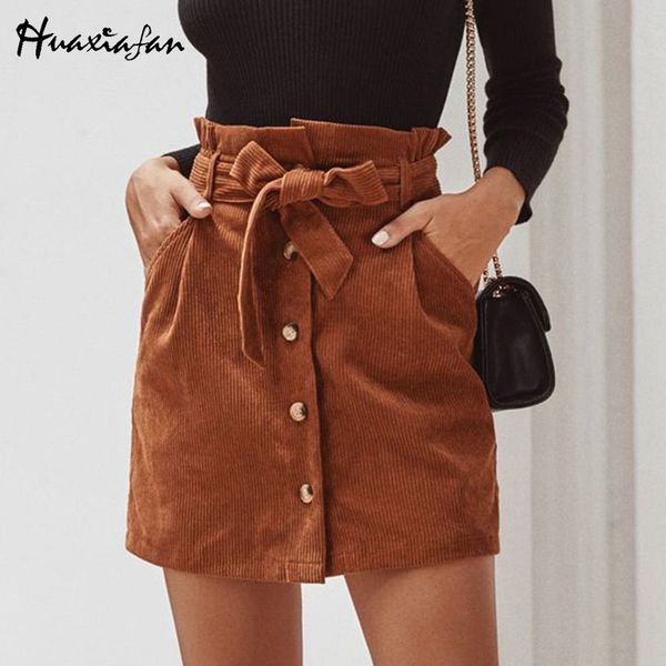 huaxiafan corduroy skirts belt elegant bottons women mini skirtshigh waist vintage solid female offfice a line skirt 2020 new, Black
huaxiafan corduroy skirts belt elegant bottons women mini skirtshigh waist vintage solid female offfice a line skirt 2020 new, Black