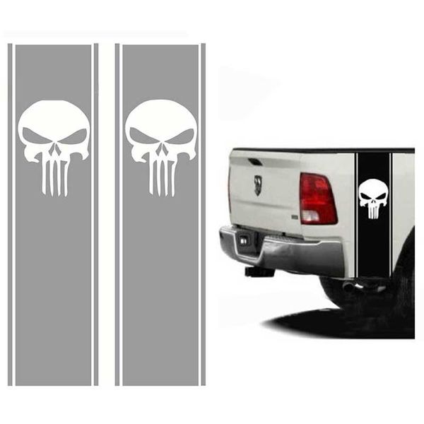 2pcs vinyl trucks striped car decals straps long teeth skull length striped art stickers detor cover 27.94cm*101.6cm
2pcs vinyl trucks striped car decals straps long teeth skull length striped art stickers detor cover 27.94cm*101.6cm