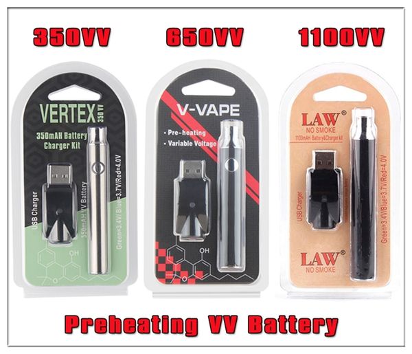 510 перезаряжаемых картриджей Vape Pen с переменным напряжением Предварительный нагрев батареи VV Комплект блистерной упаковки 350 Vertex 650 V Vape 1100 мАч Закон о OEM Доступен
510 перезаряжаемых картриджей Vape Pen с переменным напряжением Предварительный нагрев батареи VV Комплект блистерной упаковки 350 Vertex 650 V Vape 1100 мАч Закон о OEM Доступен