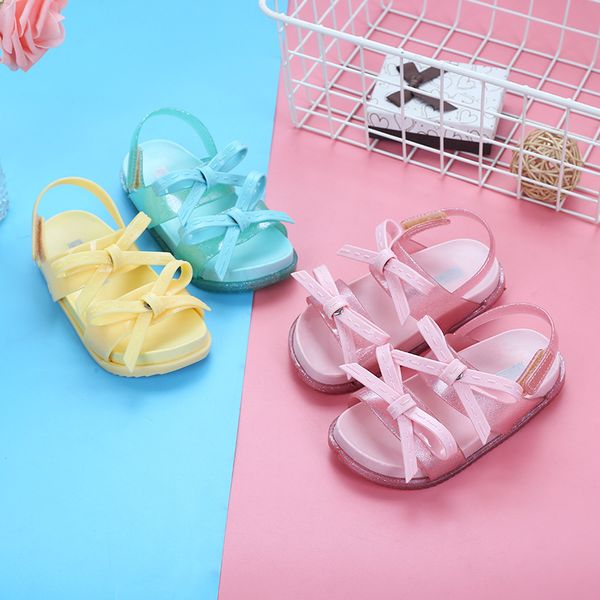 new girls sandals melissa toddler sandals children's shoes jelly shoes double bow children princess, Black;red
new girls sandals melissa toddler sandals children's shoes jelly shoes double bow children princess, Black;red