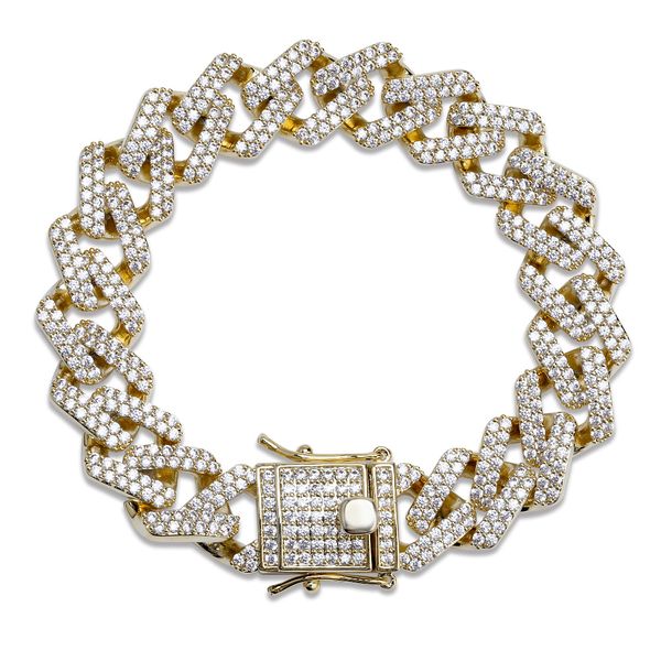 14mm 6/7/8/9/10inch straight edge diamonds cuban link chain bracelet gold silver iced out cubic zirconia hiphop men jewelry, Golden;silver
14mm 6/7/8/9/10inch straight edge diamonds cuban link chain bracelet gold silver iced out cubic zirconia hiphop men jewelry, Golden;silver