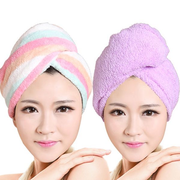 2pcs/set womens girls lady's quick dry bath hair drying towel head wrap hat makeup cosmetics cap bathing tool
2pcs/set womens girls lady's quick dry bath hair drying towel head wrap hat makeup cosmetics cap bathing tool