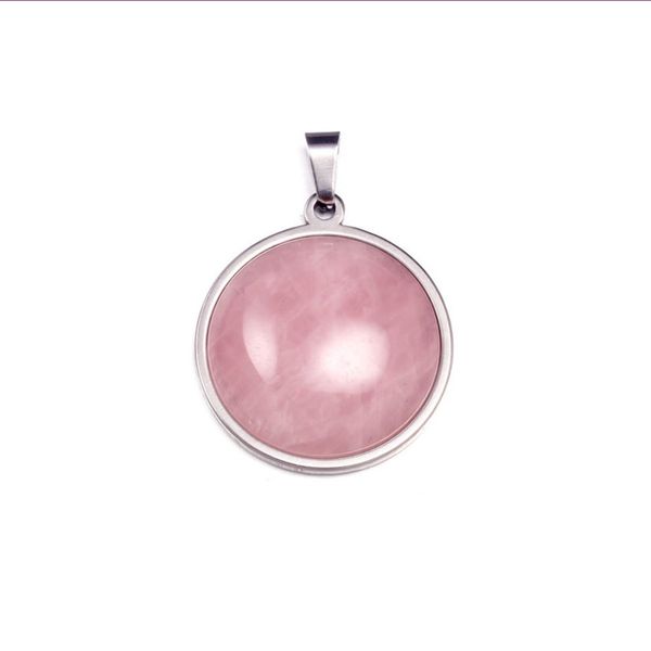 10 pcs trendy silver plated round many colors quartz stone pendant for gift simple style jewelry
10 pcs trendy silver plated round many colors quartz stone pendant for gift simple style jewelry