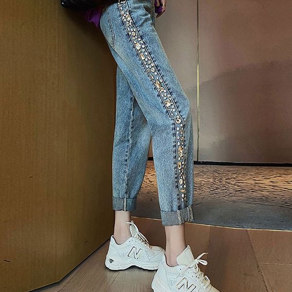 2020 женин вена denim иний иколоок ан мода алмазна вока али straight пђ, Black;white
2020 женин вена denim иний иколоок ан мода алмазна вока али straight пђ, Black;white
