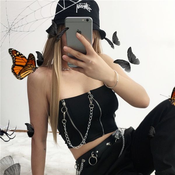 весной и летом 2020 новых горячие женщин нового стильные сексуального backless без бретелек молнии цепи обернутого chestkyky, White
весной и летом 2020 новых горячие женщин нового стильные сексуального backless без бретелек молнии цепи обернутого chestkyky, White